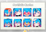 draw twitch emotes, chibi emotes, animated emotes, vtuber for stream